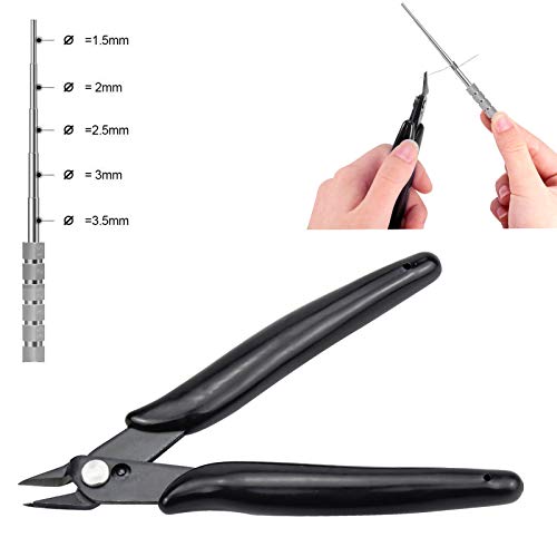 DIY , 8 in 1 Werkzeug Set mit Baumwollschere Drahtwickler Pinzette Schraubendreher Reinigungsbürste T-Schraubendreher Schrägzange Keramikpinzette