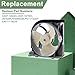 PANDEELS DA97-15765A DA31-00340A Refrigerator Condenser Fan Motor Assembly - Compatible with Samsung DA97-12842A, DA97-12842D, DA97-15765C, RMF002ASSA