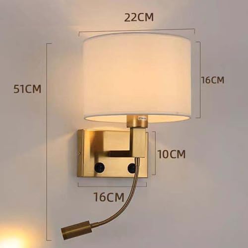 Iluminación de pared para dormitorio y cocinas con aplique negro textil 2