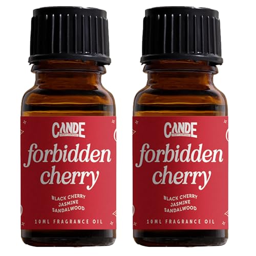Image of CANDECraftCo Premium Fragrance Oil - Diffuser Oils Fragrances Scented for Home, Candle Soap Making Supplies, Aromatherapy Blends for House (0.34 Fl Oz) (2-Pack, Forbidden Cherry)