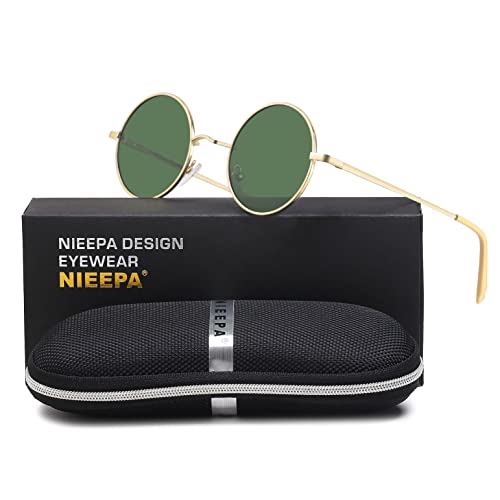 Image of Vintage Small Round Polarized Hippie Sunglasses for Men Women Circle Sun Glasses NP1002