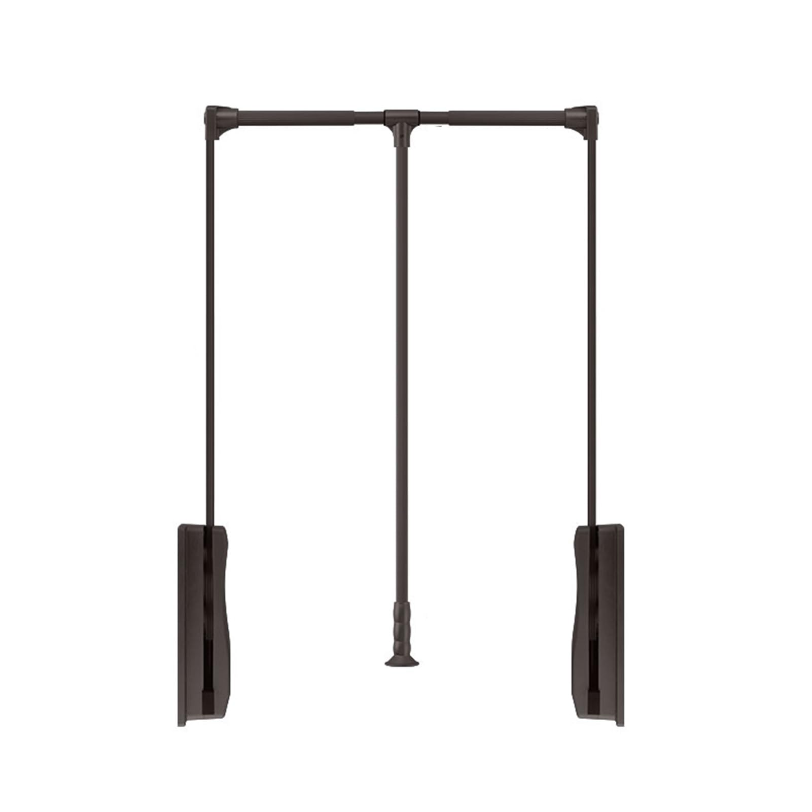 AYCDL Adjustable PullDown Wardrobe Rod with Hydraulic Lift Hanger for Easy Access Ideal for Closet Laundry Room Hallway & Entryway,Color2-930-1250mm