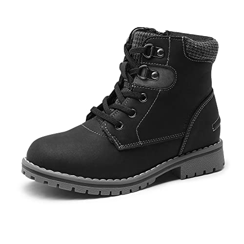 Bruno Marc Boys Girls Ankle Boots Side Zipper Outdoor Comfort Autumn Winter Boots(Toddler/Little Kid/Big Kid) 9 Toddler Black