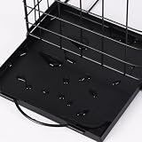 Pongnas Stacja ładująca 3-calowa z Zegarem Cyfrowym – Szybka Podstawka 15 W do Smartwatcha – Biurko z Wieloma Urządzeniami, Zasilanie Typu C, Konstrukcja ABS (BLACK)