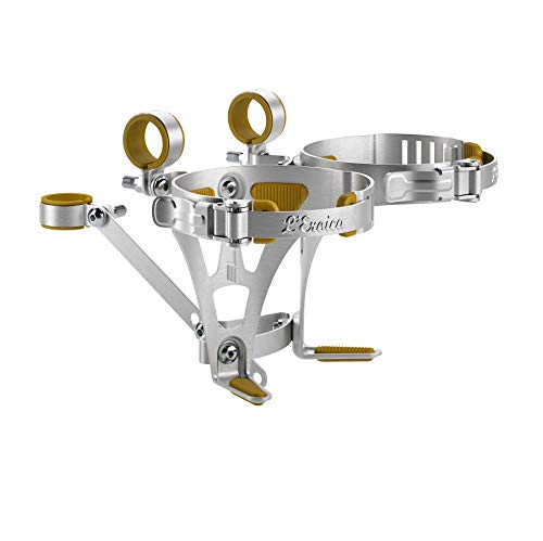 Elite 0156001 Eroica Double Bottle Cage Water Bottle Cage, Silver