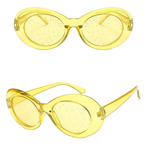 Lunettes de soleil protection UV400 verres pailletés transparents