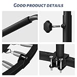 CLORIS 40in Folding Trampoline Trampoline Rebounder Trampoline Fitness Trampoline with Adjustable Foam Handle, with safty Padded Cover Best Gift. - Image 5