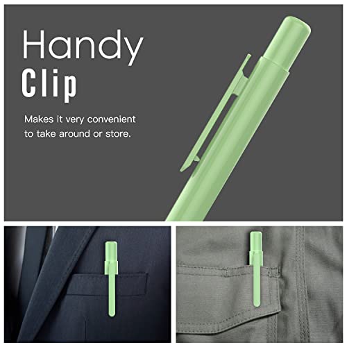 Image of MoKo Holder Case Fit Apple Pencil 1st Gen, Retractable Tip Cap Fit New iPad 10th Gen 2022, iPad 9th Gen 2021, iPad 8th Gen 2020, iPad 6th 9.7 2018, iPad Mini 5th Gen Pencil Case Pencil, Green | Retractable, Protective Sleeve Skin Cover, Sturdy Clip