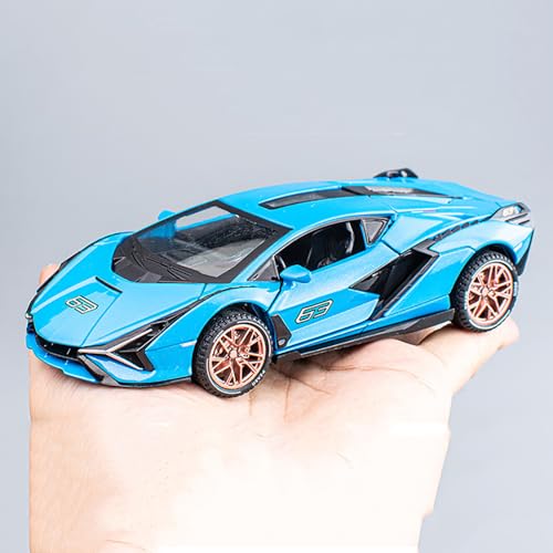Image of DEUSON ECOM Alloy Metal Pull Back Lamborgini Diecast Car 1:32 MILETRY Metal Die Cast Pullback Toy car with Openable Doors & Light, Music Boys Gifts Toys for Kids