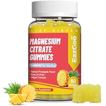 1400MG Magnesium Citrate Gummies, High Absorption Magnesium Gummies for Adults, Extra Strength Magnesium Gummy Supplement for Healthy Relaxation, Vegan, Non-GMO, 60 Count