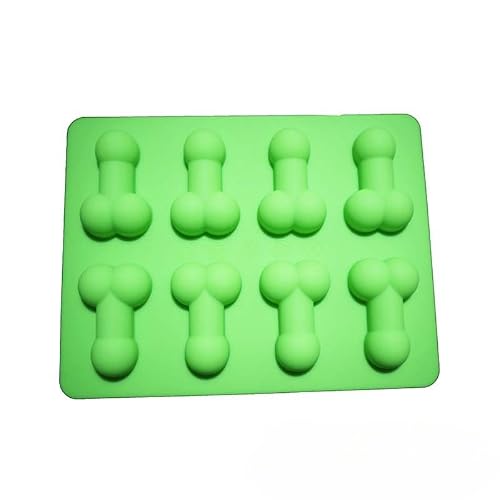 Moule à Glacon Moule En Silicone De Forme Drôle Moule à Savon Parfumé Moules à Chocolat Pour Gâteaux Et Pâtisseries Cadeau Drole Pour Anniversaire De Fête (Vert)