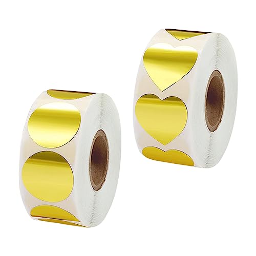 Uonlytech 2Rollos Pegatinas de Etiquetas Autoadhesivas Envoltorios de Fiestas Especiales