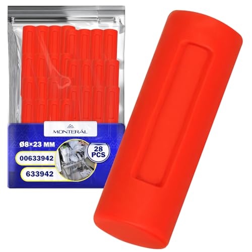 Satz von 28 Spülmaschine Schutzkappen Ø 8x23 mm mit Originalcode 633942 00633942 für Bosch für Balay für Siemens für Constructa für Neff - Garantie 10 Jahre - MONTERAL Satz von 28 Spülmaschine Schutzkappen Ø 8x23 mm mit Originalcode 633942 00633942 für Bosch für Balay für Siemens für Constructa für Neff - Garantie 10 Jahre - MONTERAL