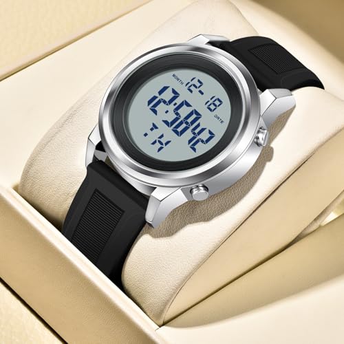 Image of Black Waterproof Digital Wrist Watches for Men Sports Mens Watch