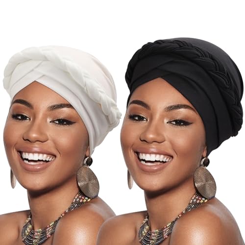 Gorra turbante preanudada para mujer miniatura 1