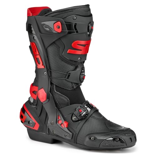 SIDI Men's Motorcycles Boots, Black Red, 44 EU