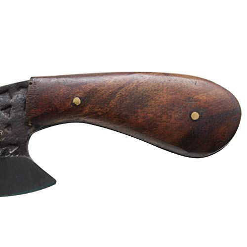 Wild Turkey Handmade Collection 1075 Carbon Steel Full Tang Hunting Knife - Handmade Forged High Carbon Steel Blade with Genuine Leather Sheath