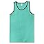 Contrast Trim Aqua Black