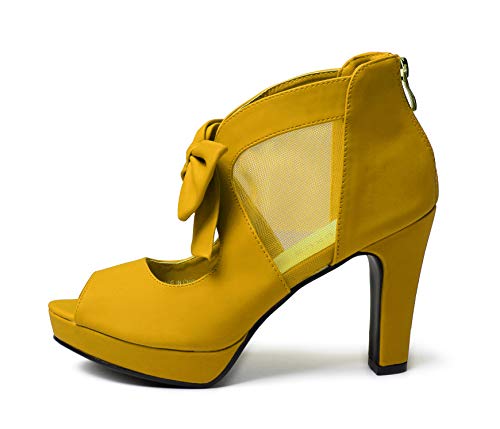 Image of GATUXUS Open Toe Women Platform High Heel Shoes Bows Strappy Sandals