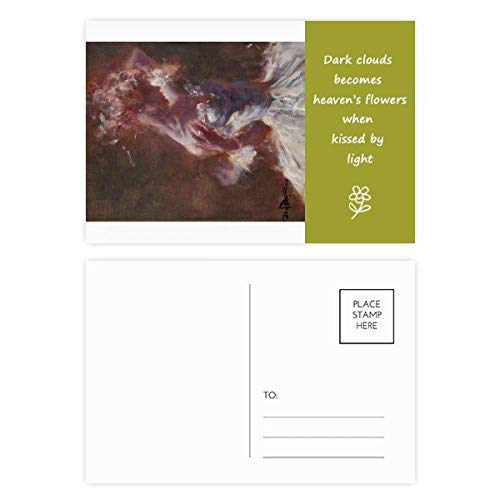 Carte postale Merci DIYthinker Wet Rouge Beauté | Lot de 20 pièces d'art