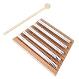 LIFKOME 音素風鈴 瞑想用台座付き調律風鈴 打楽器楽器 マフルネス ヨガや祈りに