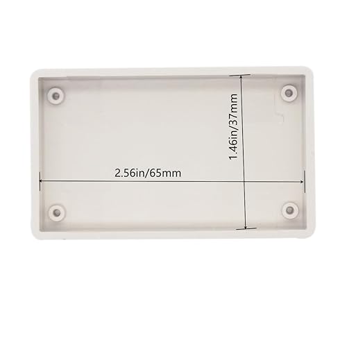 Miniatura 96 de Zulkit 5 cajas de proyecto de plástico ABS para proyectos eléctricos, caja de conexiones pequeña, color blanco, 2.4 x 1.42 x 0.98 pulgadas