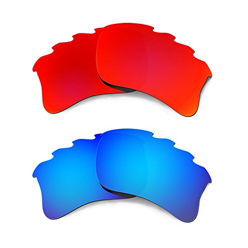 Lentes Flak Jacket XLJ compatibles ventiladas en rojo y azul para renovar gafas de sol
