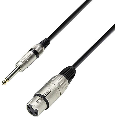Adam Hall Cables 3 STAR MFP 0100 - Câble Micro XLR femelle vers Jack 6,35 mm mono 1 m Cover