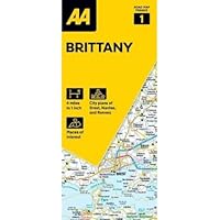 Road Map Brittany (AA Touring Map France 01) (AA Road Map France Series 01) Folded Map