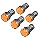 Heschen 5x AD16-22D/S LED Blinker 220V AC 20mA Gelb