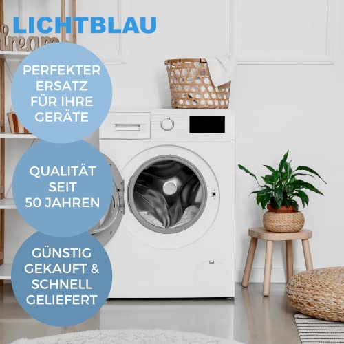 LICHTBLAU 2 Stück Motorkohlen 2956 I 00605694 Kohlebürsten 605694 für Waschmaschine und Waschtrockner I 2er Set Ersatzteile geeignet für Bosch, Siemens, Constructa und Neff