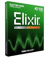 5-string electric bass guitar strings constructed with nickel-plated steel wrap wire Played for a rich, rounded tone with incredible clarity and a heavy mid-range presence Ultra-thin NANOWEB Coating, redesigned specifically for bass guitars, provides...
