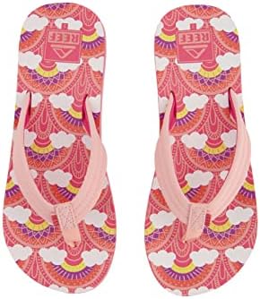 Reef Kids Girls Sandals, Kids Ahi, Rainbows And Clouds, 13 | Image 6