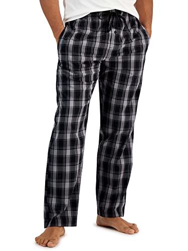 Bas de pyjama homme léger fluide pantalon de nuit tissé taille élastique