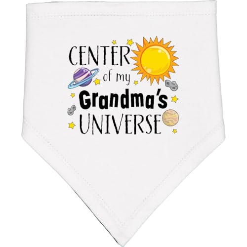 inktastic Center Of My Grandma's Universe Baby Bandana Bib