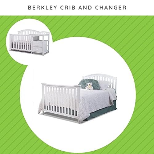 Image of CC KITS Full Size Conversion Kit Bed Rails for Sorelle Crib with Changer Combos | Fits Berkley, Princeton /Tuscany, Verona and Vista Elite and Combos (White, Berkley Crib and Changer)