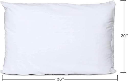 Miniatura 3 de Paquete de 2 protectores de almohada blancos con cierre de cremallera, tela de algodón puro, protección eficaz contra el polvo, fundas de almohada