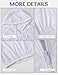 Wyeysyt Women's UPF 50+ UV Sun Protection Cropped Jackets Athletic Running Workout Shirts Zip Up Hoodie Outdoor Jackets(White-L)