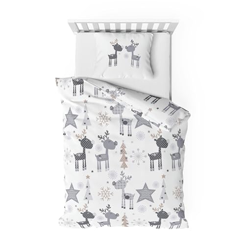 Träumschön Biber Bettwäsche Set 2tlg 155x220 cm + 80x80 cm –...