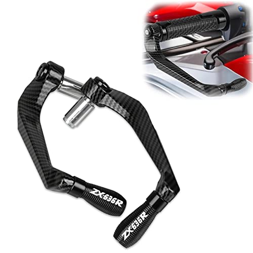 Protège-mains moto noir pour Kawasaki ZX6R ZX636R 2000-2006