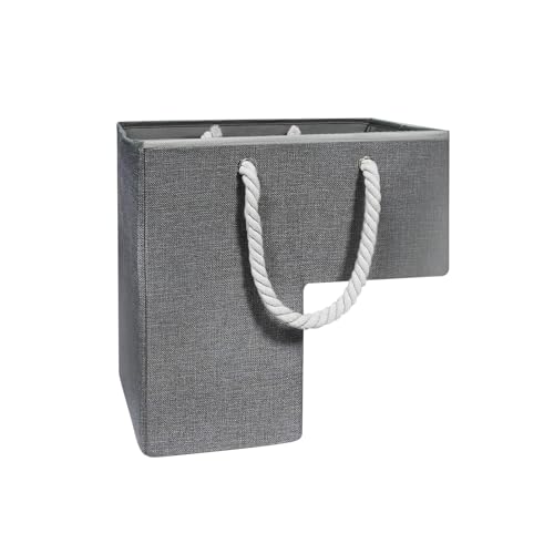 Treppenkorb-Organizer, Treppenkorb mit Griffen, Faltbar L Form Treppenkörbe für Teppichtreppen und Holztreppen, Treppenstufen-Aufbewahrungs-Organizer für Wäsche, Spielzeug, Wohnkultur