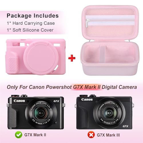 Funda rígida para Canon PowerShot G7 X Mark II color rosa miniatura 2