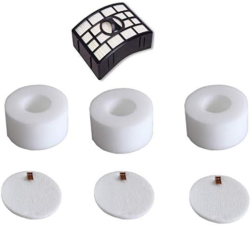 NZ801 Replacement Filter Replacement for Shark NV681 NZ801UKT NV800uk NV800 NV800W NV801 UV810 Powered Lift-Away Upright Vacuum Cleaner, Foam and Hepa Filter Set Compare to Part # XFF680 & XHF680"