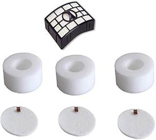NZ801 Replacement Filter Replacement for Shark NV681 NZ801UKT NV800uk NV800 NV800W NV801 UV810 Powered Lift-Away Upright Vacuum Cleaner, Foam and Hepa Filter Set Compare to Part # XFF680 & XHF680"