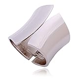 Kaymen Jewelry Women's Great Alloy Polished Silver Color Cuff Bracelets Bangle for Wedding/ Party