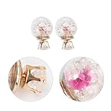 Boucles d'oreilles décoratives – offrez-vous ou offrez à une personne spéciale ce magnifique bijou, puces d'oreilles en fleurs séchées