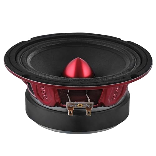 DS18 PRO-X6BM Loudspeaker - 6.5", Midrange, Red Aluminum Bullet, 500W Max, 250W RMS, 8 Ohms - Premium Quality Audio Door Speakers for Car or Truck Stereo Sound System - 2 Speakers by DS18 - Used condition - Image 7