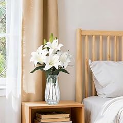 White Lily Faux Water – 6 Stems