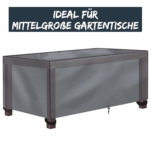Gartenmöbel Abdeckung Wasserdicht 170x94x74cm - Schutzhülle für Gartentisch aus 600D Oxford Polyester Winterfest - Plane Abdeckplane