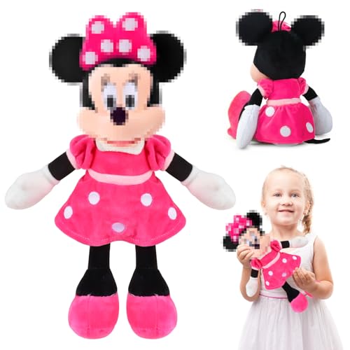 Peluche Minnie, 35cm Minnie Peluche, Muñeca de Peluche Minnie, Figura de Peluche Minnie, Juguete de Peluche Minnie, muñeca de Peluche Suave for Niños, Niñas y Amigo Regalos de Cumpleaños (Minnie)